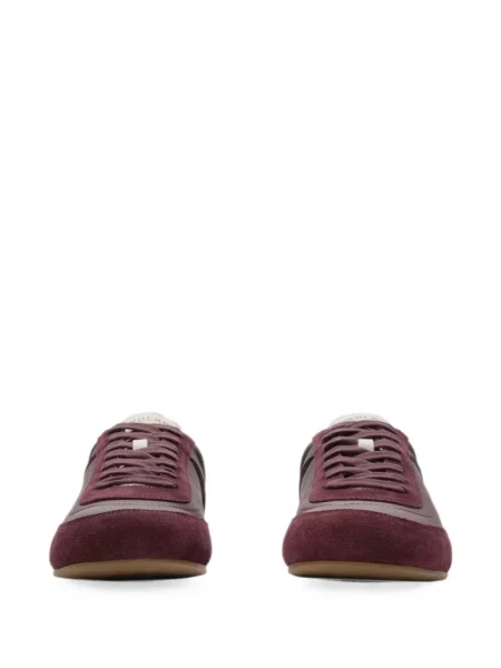 Sneakerși Burberry din piele violet