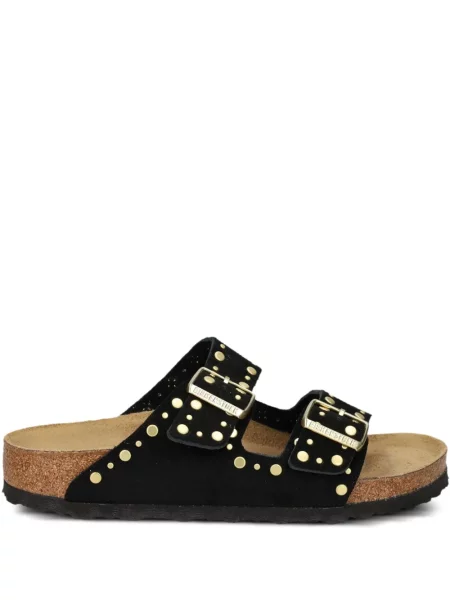 Sandały Birkenstock na sprzączkę z ćwiekami czarne