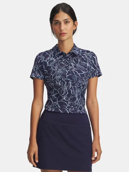 Polo Under Armour cu imagine albastru