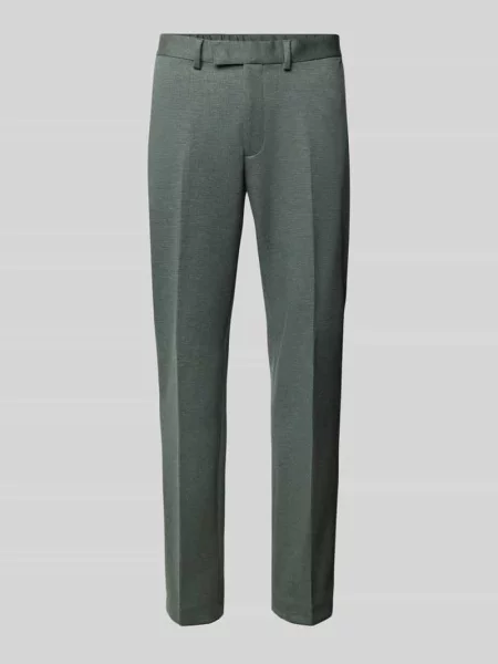 Spodnie garniturowe o kroju slim fit z dodatkiem Christian Berg Men