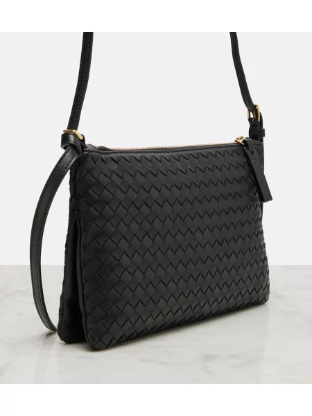 Crossbody kabelka Bottega Veneta čierna