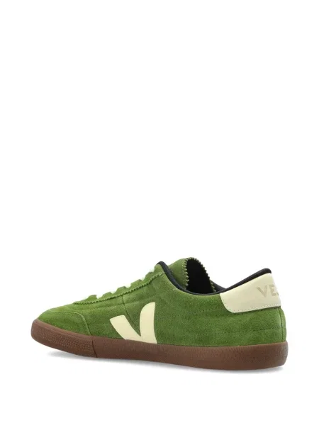 Sneakerși Veja din piele de căprioară verde