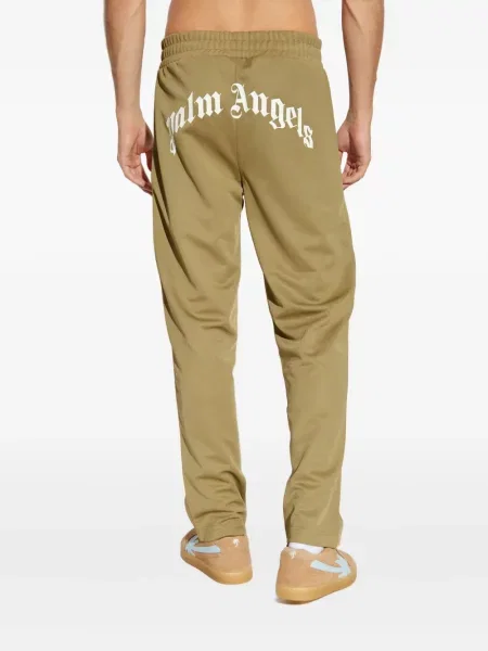 Pantaloni Palm Angels cu dungi verde