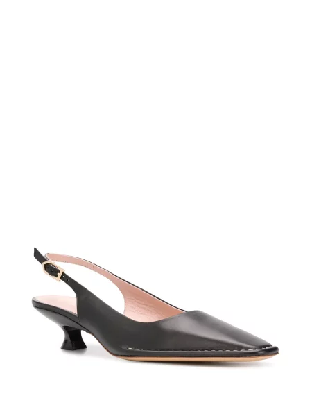 Pantofi cu toc Tod's din piele slingback negru