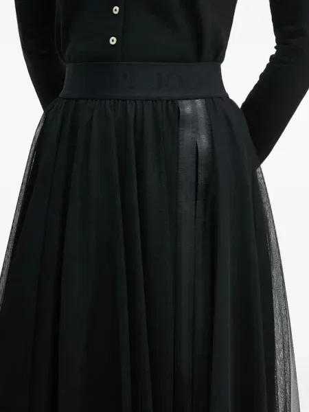 Fustă midi Joop! din tul până la genunchi negru