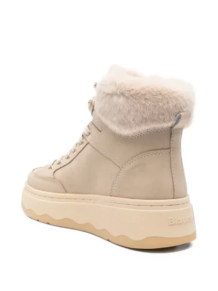 Botine Blauer cu șireturi din dantelă maro