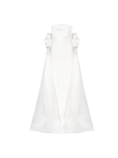 Sukienka Solace London bez ramiączek biała