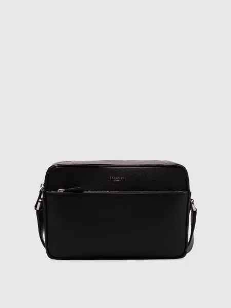 Кожаная сумка Serapian черная