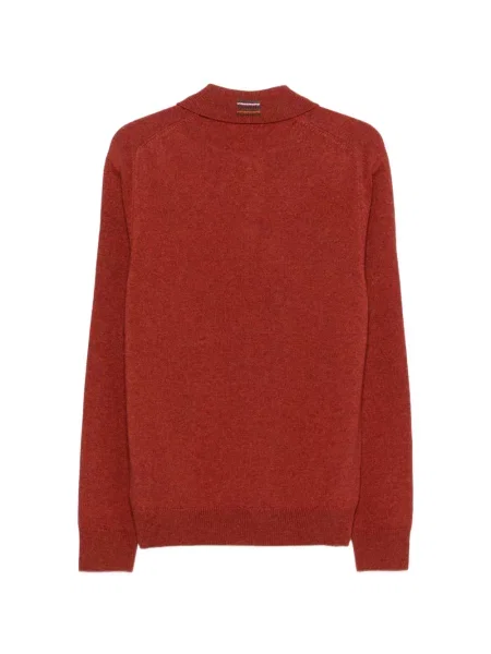 Tricou polo Ps Paul Smith de lână roșu
