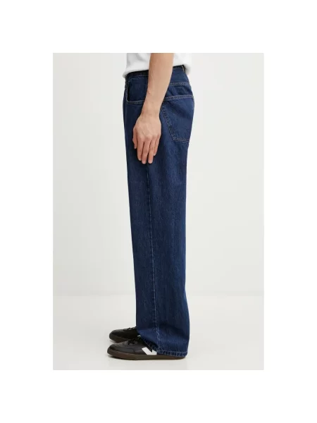 No Problemo Heavyweight Bagi jeansy relaxed fit niebieskie