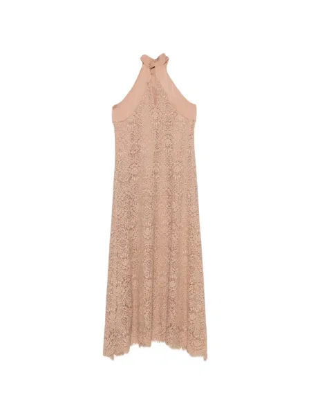 Rochie midi D.exterior din dantelă