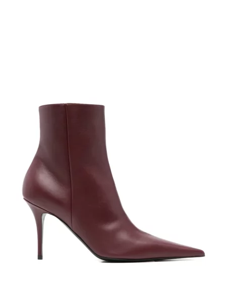 Botine Amina Muaddi din piele violet