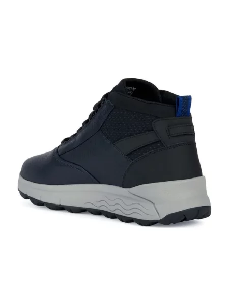 Lniane sneakersy Geox niebieskie