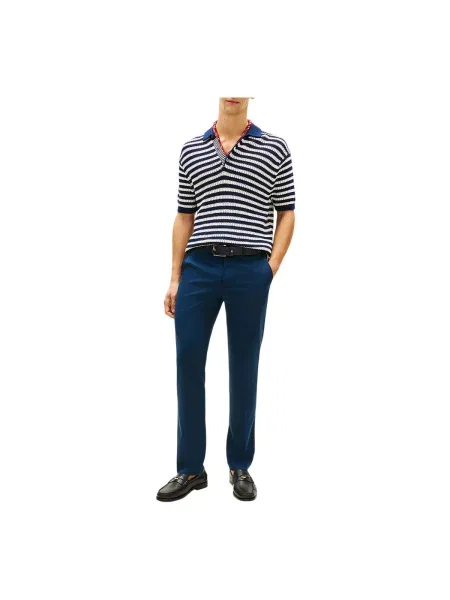 Pantaloni Tommy Hilfiger albastru