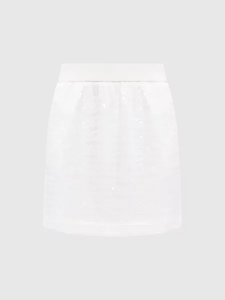 Спідниця з паєтками Peserico біла