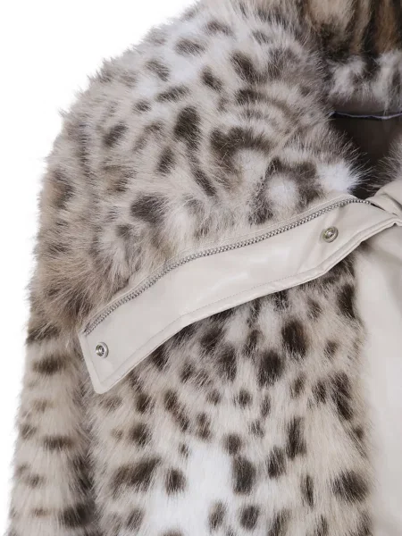 Geacă Drhope cu imagine cu model leopard