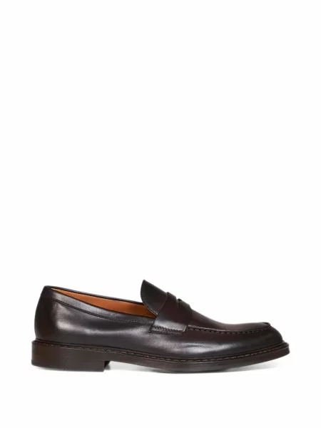 Pantofi loafer Doucal's din piele maro