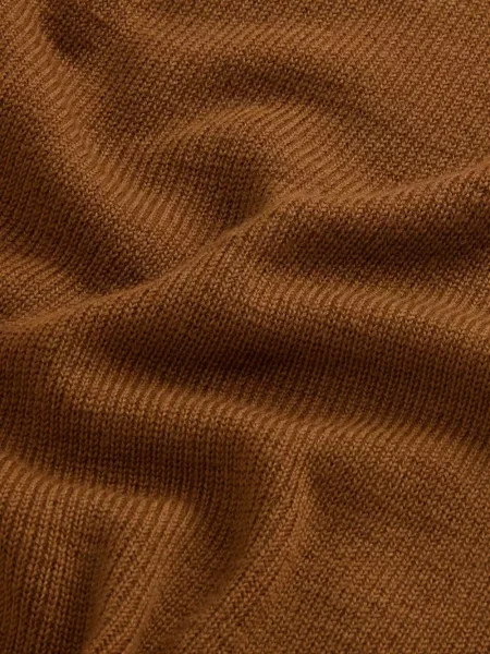 Pulover Woolrich cu decolteu rotund maro