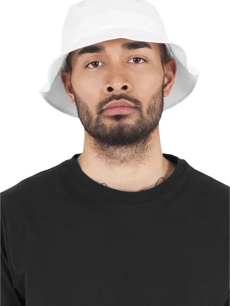 Pălărie Flexfit din țesătură twill alb