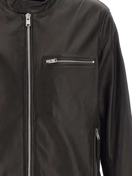 Δερμάτινο μπουφάν Belstaff μαύρο