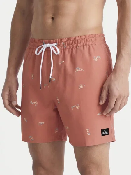 Quiksilver Плувни шорти Stretch Printed Volley 16 розов