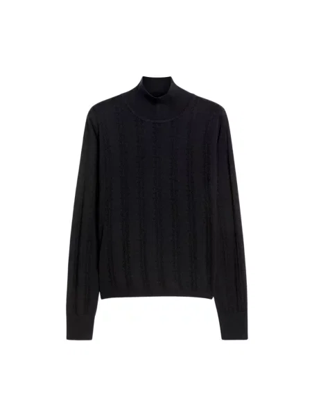 Jedwabny sweter Max Mara Studio niebieski