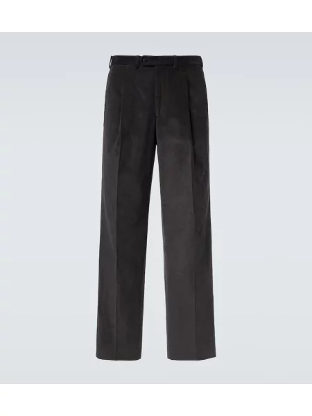 Pantaloni Saman Amel de catifea cord gri