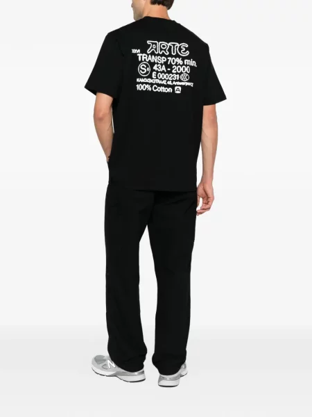 Tricou Arte Antwerp cu imagine negru