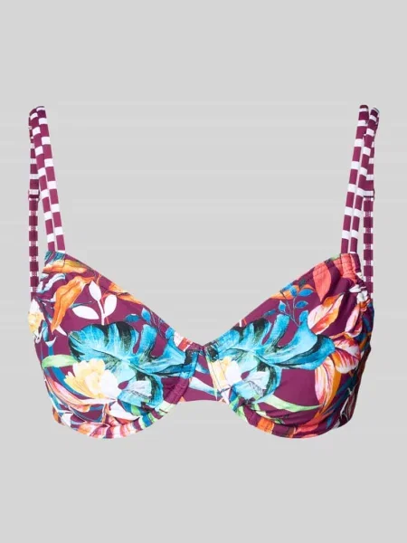 Góra od bikini we wzór na całej powierzchni model Cadu' Venice Beach