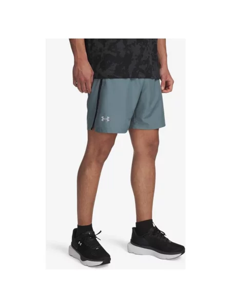 Spodenki Under Armour Launch ciemnoturkusowe S niebieskie