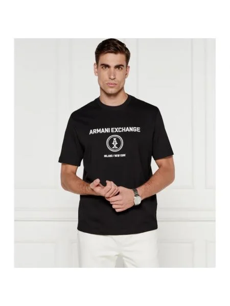 Armani Exchange Tricou negru