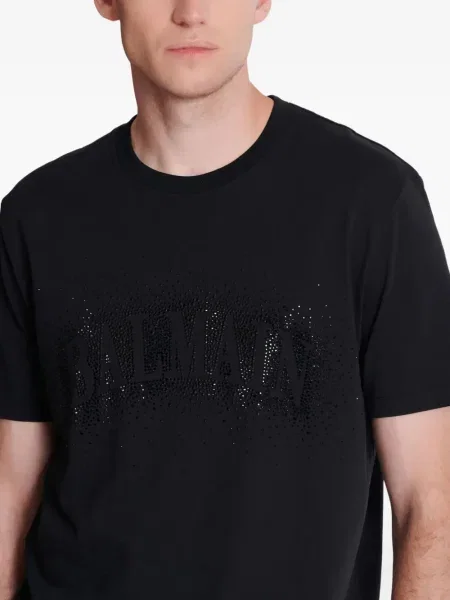 Tricou Balmain de cristal negru