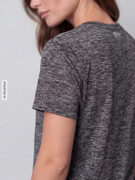 Koszulka treningowa Under Armour Tech C-Twist black/white czarna