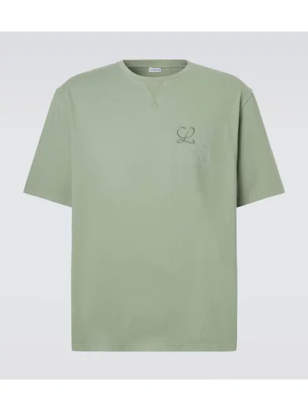 Tricou Loewe din jerseu verde
