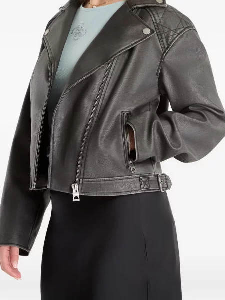 Καπιτονέ ζωσμένος μακρύς μπλούζα Guess γκρι