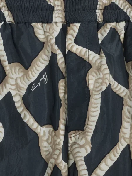 Pantaloni scurți Burberry cu autograf albastru
