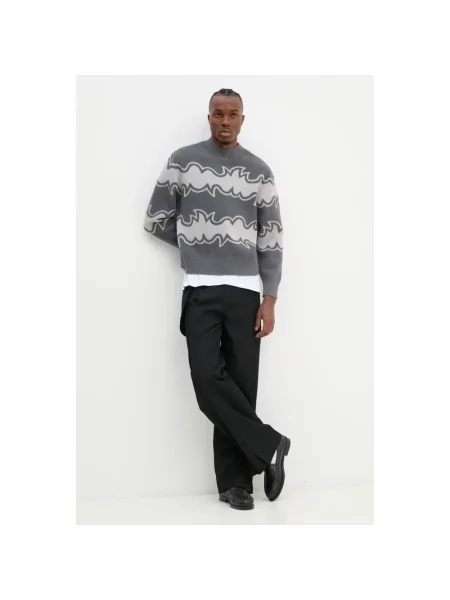 Dzianinowy sweter Bluemarble szary
