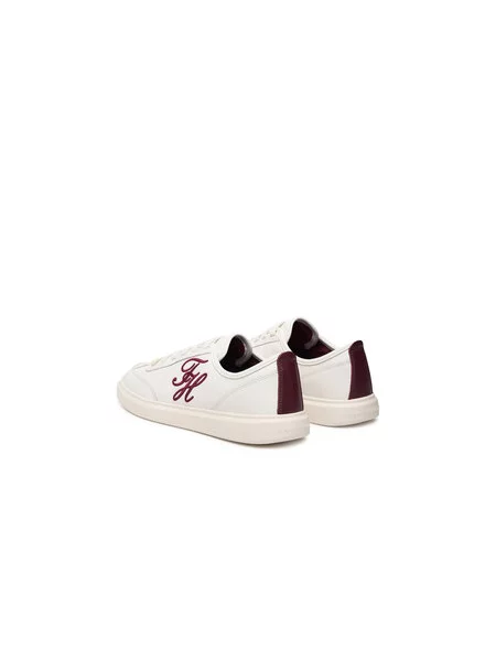 Laisvalaikio batai Tommy Hilfiger Th Icon Court Script Premium Kreminė