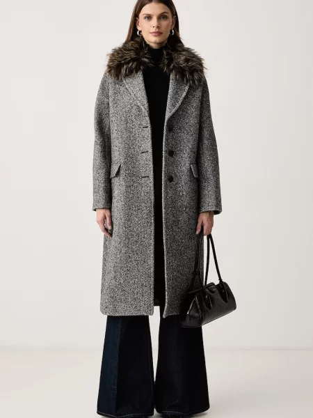 Weekend Max Mara пальто з вовною WKITASCA