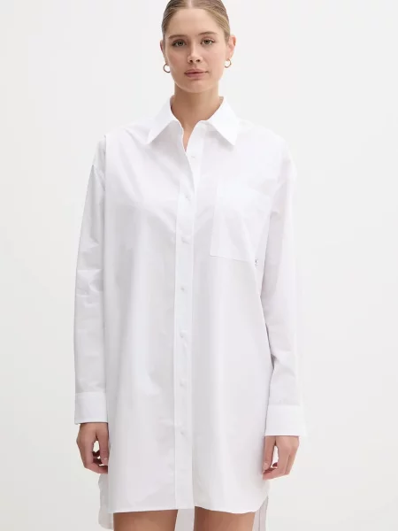 Calvin Klein Jeans Rochie tip bluză alb