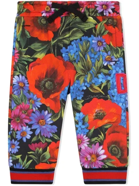 Spodnie dziecięce Dolce And Gabbana czerwone