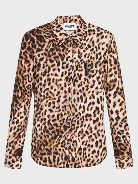 Рубашка Moschino коричневая