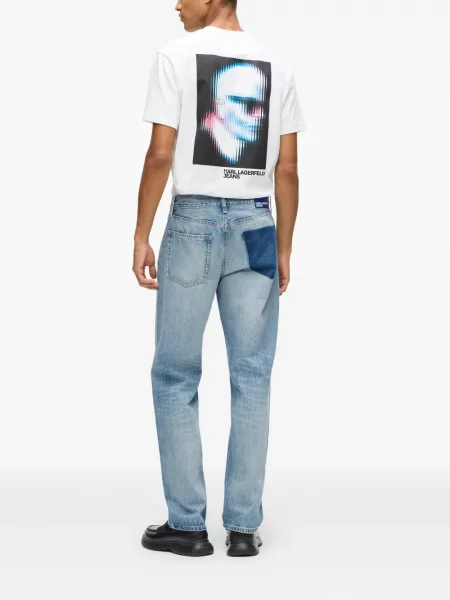 Blugi Karl Lagerfeld Jeans albastru