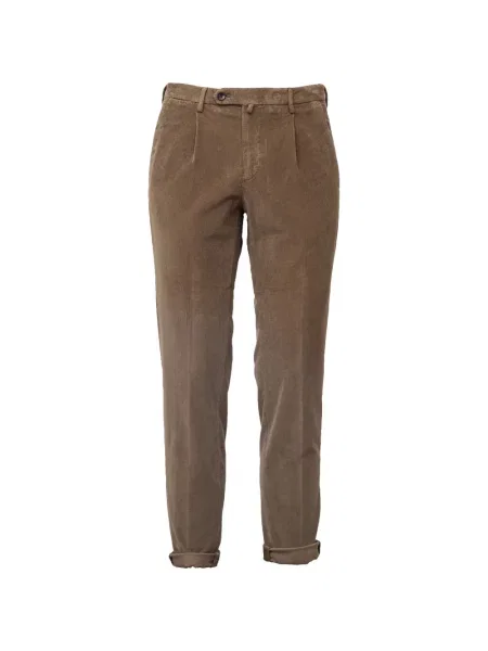 Pantaloni Briglia 1949 de catifea cord maro