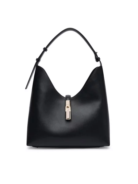 Torebka hobo Furla skórzana czarna