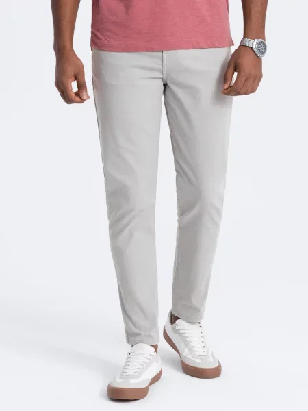 Pantaloni chino Ombre gri