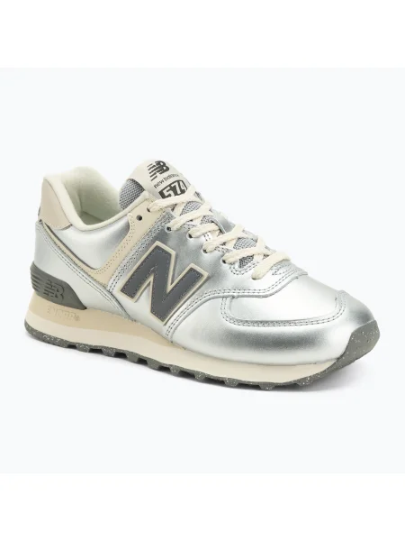 New Balance Tenisky / režná stříbrná