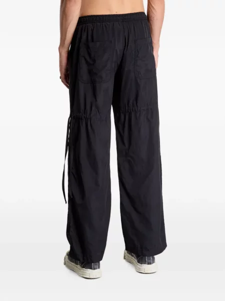 Pantaloni cargo Palm Angels cu autograf negru