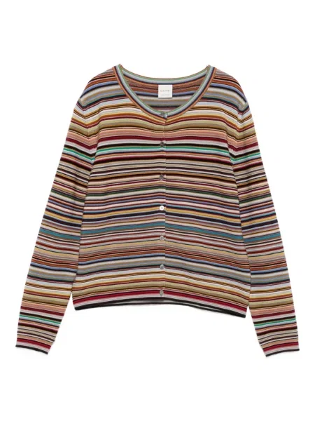 Cardigan Paul Smith cu dungi portocaliu