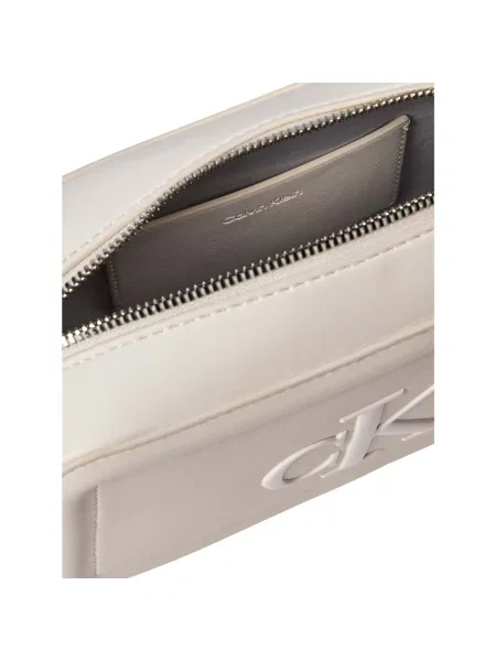 Calvin Klein Geantă Bold Ck Camera Bag alb
